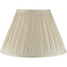 2 PACK 16" Tapered Lamp Shade - Ivory Silk Pinched Pleats Fabric Cover - Table Light