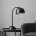 Matt Black Paint Table Lamp - 445-510mm Tall Light - 7W LED E14