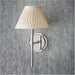 Indoor Bright Nickel Plate Wall Light - Dimmable 6W LED E14