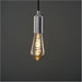 4 PACK Amber Glass 4W E27 Pear Filament LED Light Bulb - Dimmable Warm White - 280lm 2200k