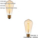 2 PACK Amber Glass 4W E27 Pear Filament LED Light Bulb - Dimmable Warm White - 280lm 2200k