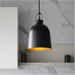 2 PACK Hanging Ceiling Pendant Light - Matt Black & Aged Pewter Paint - 10W LED E27