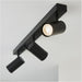 Matt black Ceiling Spot Light - 3 x 7W LED GU10 Bar Plate - Dimmable Modern industrial style