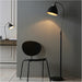 1600mm Floor Lamp - Aged Pewter & Matt Black Industrial Resto Adjustable - Standing LED Light Base & Shade