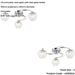 2 PACK Chromesemi Flush Low Ceiling Light - Clear Glass With Clear Glass Beads - Multi Arm Glass - 3 X 3W LED G9