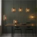 Hanging Ceiling Bar Pendant Light - Natural Bamboo Plywood & Matt Black Paint - 3 X 10W LED E27