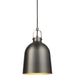 Hanging Ceiling Pendant Light - Aged Pewter & Aged Copper Plate - 10W LED E27