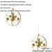 2 PACK Hanging Ceiling Pendant Light - Gold Effect Plate With Clear & Gold Glass - 8.53W LED (Smd 2835) Warm White