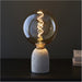 Amber Glass 4W E27 LED Light Bulb - Spiral Design - Non-dimmable Warm White - 320lm 2000k