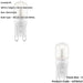 2 PACK Frosted PC G9 2W SMD LED Light Bulb - Non-dimmable Cool White - 200lm 4000k