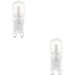 2 PACK Frosted PC G9 2W SMD LED Light Bulb - Non-dimmable Cool White - 200lm 4000k