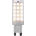 Clear & White 4.8W G9 SMD LED Light Bulb - Dimmable Cool White - 470lm 4000k