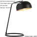 Matt Black & Antique Brass Task Lamp - Adjustable Industrial Shade Table Light