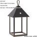 Matt Black Dimmable Table Lamp - USB Chargeable LED Light - Modern IP44 Outdoor Hanging 