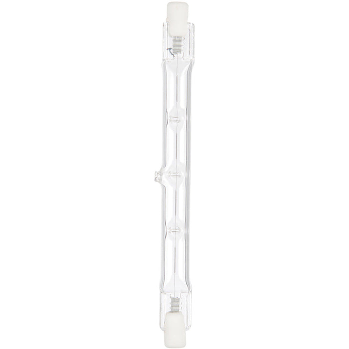 Clear Glass & Ceramic 120W R7s tungsten (118mm) Light Bulb - Dimmable Warm White - 2250lm 3000k