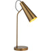 Standing Floor & Table Lamp Set -Industrial Warm Antique Brass Task Light