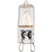 Clear Glass 28W G9 clear capsule Light Bulb - Dimmable Warm White - 370lm 2800k