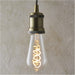 Clear Glass 4W E27 Pear Filament LED Light Bulb - Dimmable Warm White - 265lm 2200k