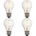 4 PACK Clear Glass 4W E27 GLS LED Light Bulb - Dimmable Warm White - 265lm 2200k