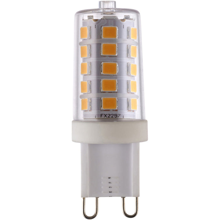 Clear & White 3.7W G9 SMD LED Light Bulb - Dimmable Warm White - 470lm 3000k