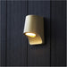 2 PACK IP44 Outdoor Wall Light - Matt Antique Die Cast Aluminimum - Brushed Gold Lamp