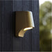 IP44 Outdoor Wall Light - Matt Antique Die Cast Aluminimum - Brushed Gold Lamp