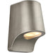 IP44 Outdoor Wall Light - Aged Pewter Die Cast Aluminimum - Brushed Silver Lamp