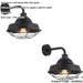 2 PACK IP44 Outdoor Wall Light - Textured & Matt Black Caged Lamp - Garage Porch