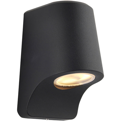 IP44 Outdoor Wall Light - Textured Black Die Cast Aluminimum - Bgarage Porch Lamp