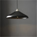 Hanging Ceiling Pendant Light - Matt Black & Matt Nickel Plate - 10W LED E27