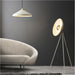 1460mm Floor Lamp - Warm white & brushed brass plate - Standing LED Light Base & Shade