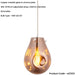 Hanging Ceiling Pendant Light - Copper Metallic Glass & Chrome Plate - 10W LED E27