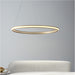 Hanging Ceiling Pendant Light - Satin Gold Paint & White Silicone - 41W LED (Smd 2835) Warm White