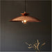 Hanging Ceiling Pendant Light - Hammered Copper & Copper Plate - 10W LED E27