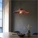 Hanging Ceiling Pendant Light - Hammered Copper & Copper Plate - 10W LED E27