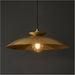 Hanging Ceiling Pendant & 2x Matching Wall Lights - Brass Hammered Dimmable Set