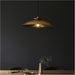 Hanging Ceiling Pendant & 2x Matching Wall Lights - Brass Hammered Dimmable Set