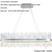 Hanging Ceiling Pendant Light - Chrome Plate & Clear Glass - 47W LED (Smd 2835) Warm White