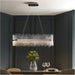 Hanging Ceiling Pendant Light - Chrome Plate & Clear Glass - 47W LED (Smd 2835) Warm White