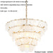 Hanging Ceiling Pendant Light - Antique Gold Paint With White & Clear Glass - 9 X 6W LED E14