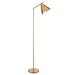1580mm Tall Floor Lamp - Warm antique brass plate - Modern Metal Shade - 10W LED E27