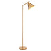 1580mm Tall Floor Lamp - Warm antique brass plate - Modern Metal Shade - 10W LED E27