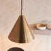 Hanging Ceiling Pendant Light - Warm antique brass plate - 10W LED E27