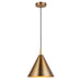 2 PACK Hanging Ceiling Pendant Light - Warm antique brass plate - 10W LED E27