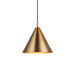 Hanging Ceiling Pendant Light - Warm antique brass plate - 10W LED E27