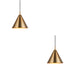 2 PACK Hanging Ceiling Pendant Light - Warm antique brass plate - 10W LED E27