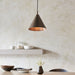 Hanging Ceiling Pendant Light - Brushed antique bronze plate - 10W LED E27