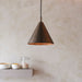 Hanging Ceiling Pendant Light - Brushed antique bronze plate - 10W LED E27