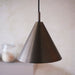 Hanging Ceiling Pendant Light - Brushed antique bronze plate - 10W LED E27