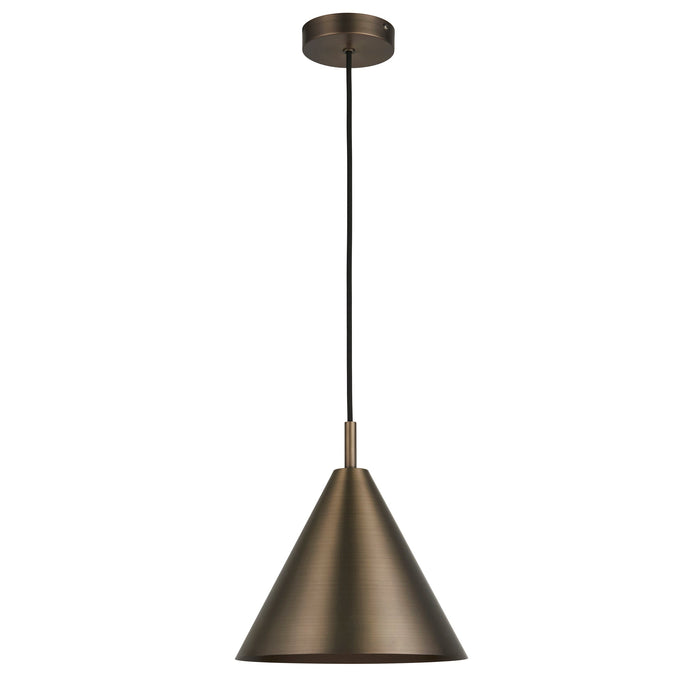 2 PACK Hanging Ceiling Pendant Light - Brushed antique bronze plate - 10W LED E27